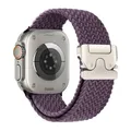 Bracelet nylon tressé parachute pour Apple Watch 38 à 49 mm – Couleur du bracelet 9 plum