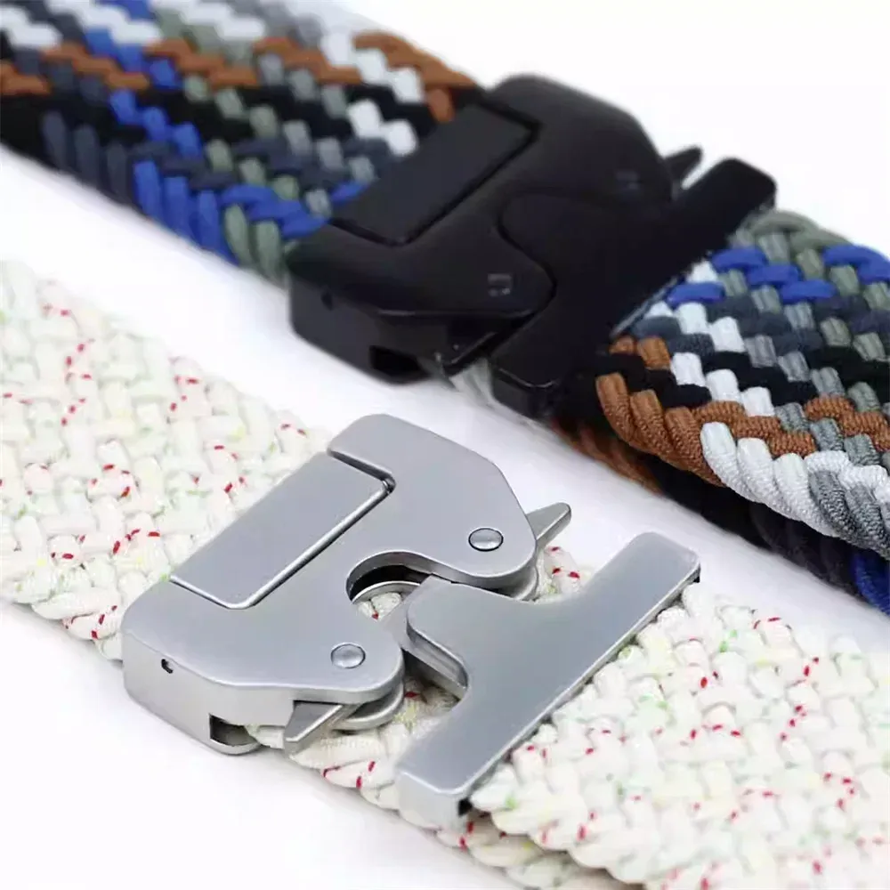 Bracelet nylon tressé parachute pour Apple Watch 38 à 49 mm