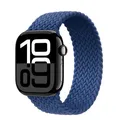 Bracelet nylon tressé pour Apple Watch 38 à 49 mm – Couleur du bracelet Atlantic Blue