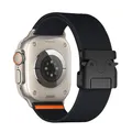 Bracelet nylon tressé pour Apple Watch 38 à 49 mm – Couleur Black 2
