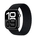 Bracelet nylon tressé pour Apple Watch 38 à 49 mm – Couleur du bracelet Black