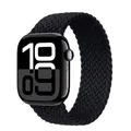 Bracelet nylon tressé pour Apple Watch 38 à 49 mm – Couleur du bracelet Black