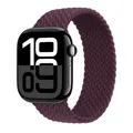 Bracelet nylon tressé pour Apple Watch 38 à 49 mm – Couleur du bracelet dark cherry