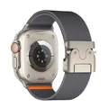 Bracelet nylon tressé pour Apple Watch 38 à 49 mm – Couleur Deep Grey 2