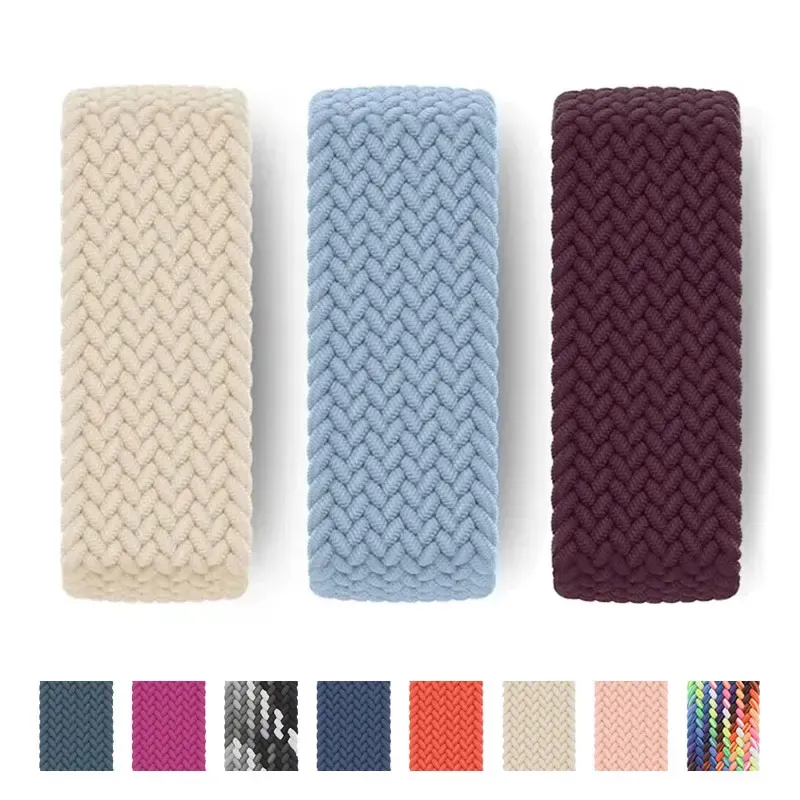Bracelet nylon tressé pour Apple Watch 38 à 49 mm