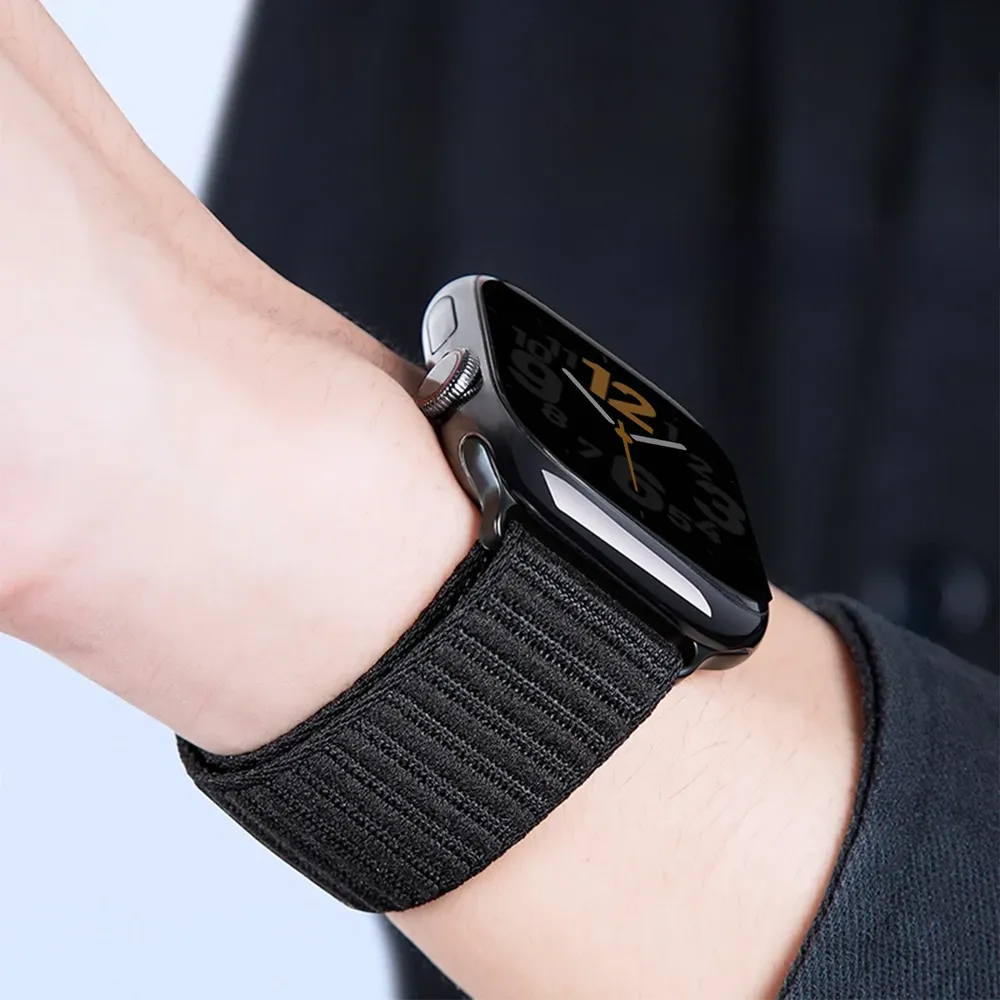 Bracelet nylon tressé pour Apple Watch 38 à 49 mm