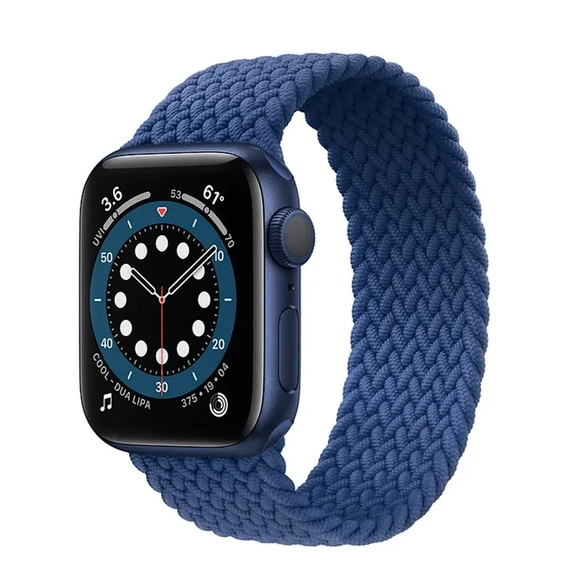 Bracelet nylon tressé pour Apple Watch 38 à 49 mm