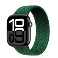 Bracelet nylon tressé pour Apple Watch 38 à 49 mm – Couleur du bracelet Ink green