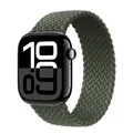 Bracelet nylon tressé pour Apple Watch 38 à 49 mm – Couleur du bracelet Inverness Green