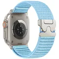 Bracelet nylon tressé pour Apple Watch 38 à 49 mm – Couleur Light Blue 1