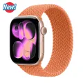 Bracelet nylon tressé pour Apple Watch 38 à 49 mm – Couleur du bracelet orange