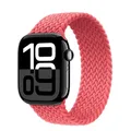 Bracelet nylon tressé pour Apple Watch 38 à 49 mm – Couleur du bracelet Pink Punch