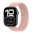 Bracelet nylon tressé pour Apple Watch 38 à 49 mm – Couleur du bracelet pink sand
