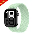 Bracelet nylon tressé pour Apple Watch 38 à 49 mm – Couleur du bracelet Pistachio