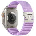 Bracelet nylon tressé pour Apple Watch 38 à 49 mm – Couleur Purple 1