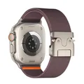 Bracelet nylon tressé pour Apple Watch 38 à 49 mm – Couleur Smoke Pu 2