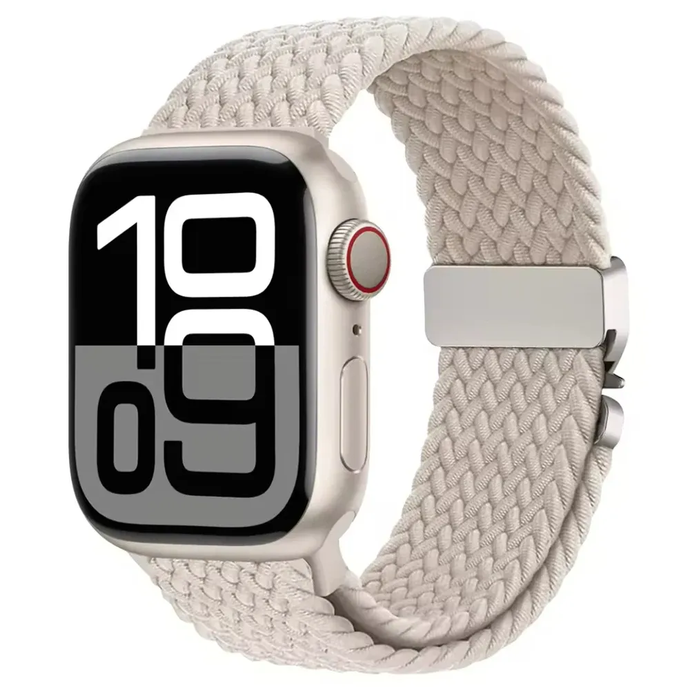 Bracelet nylon tressé pour Apple Watch 40 à 49 mm