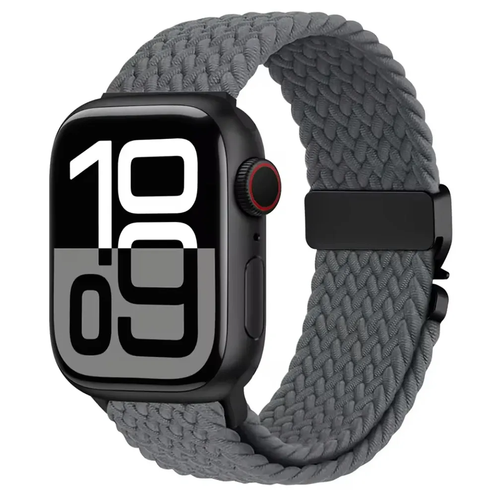 Bracelet nylon tressé pour Apple Watch 40 à 49 mm