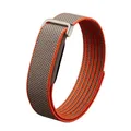 Bracelet nylon tressé pour Google Fitbit Air – Couleur du bracelet Brown Orange A