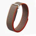 Bracelet nylon tressé pour Google Fitbit Air – Couleur du bracelet Brown Orange B