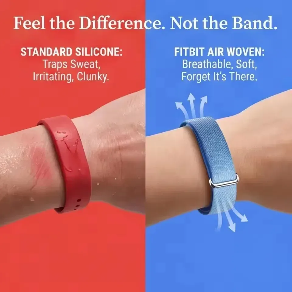Bracelet nylon tressé pour Google Fitbit Air