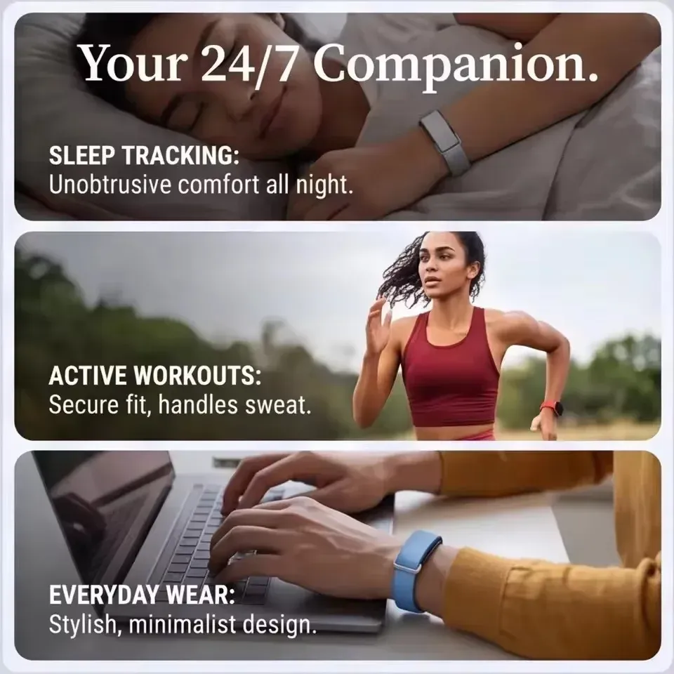 Bracelet nylon tressé pour Google Fitbit Air