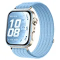 Bracelet nylon tressé pour Huawei Watch Fit 3/4/5 – Couleur A Island Blue
