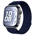 Bracelet nylon tressé pour Huawei Watch Fit 3/4/5 – Couleur A midnight blue