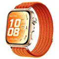 Bracelet nylon tressé pour Huawei Watch Fit 3/4/5 – Couleur A orange