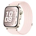 Bracelet nylon tressé pour Huawei Watch Fit 3/4/5 – Couleur A pink