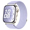 Bracelet nylon tressé pour Huawei Watch Fit 3/4/5 – Couleur A Windy Purple