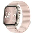 Bracelet nylon tressé pour Huawei Watch Fit 3/4/5 – Couleur B pink sand