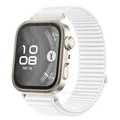 Bracelet nylon tressé pour Huawei Watch Fit 3/4/5 – Couleur B White