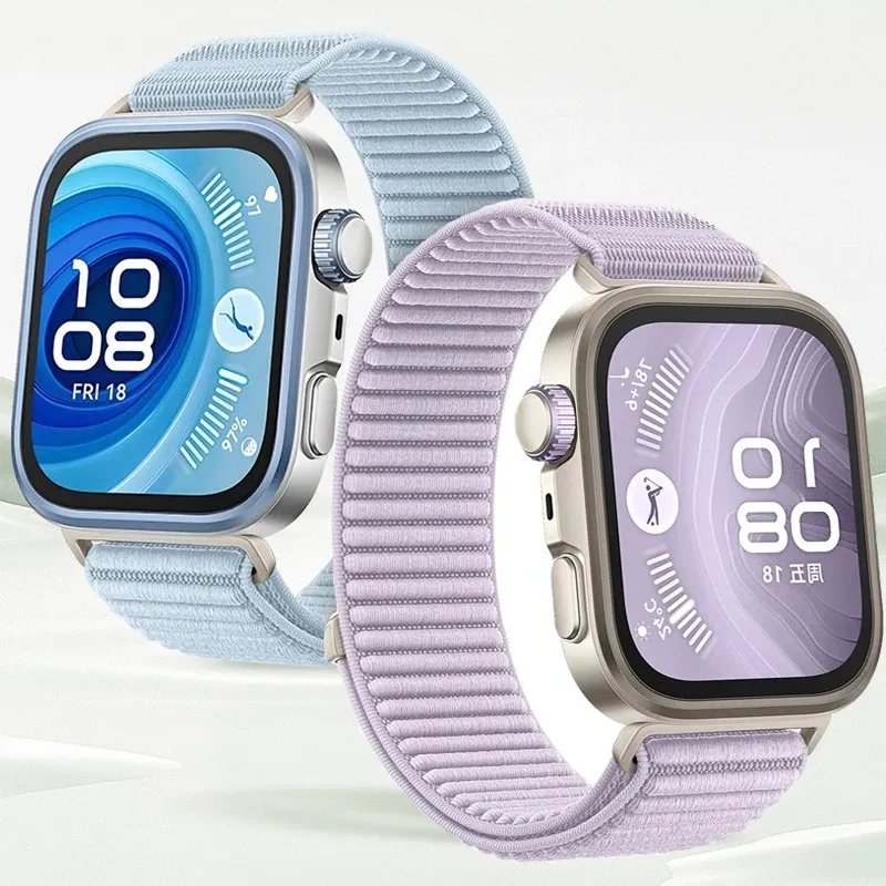 Bracelet nylon tressé pour Huawei Watch Fit 3/4/5