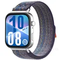 Bracelet nylon tressé pour Huawei Watch Fit 3 et 4 – Couleur du bracelet A blue orange