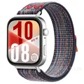 Bracelet nylon tressé pour Huawei Watch Fit 3 et 4 – Couleur du bracelet A Blue Red
