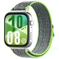 Bracelet nylon tressé pour Huawei Watch Fit 3 et 4 – Couleur du bracelet A Flash green blue