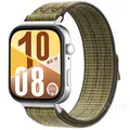 Bracelet nylon tressé pour Huawei Watch Fit 3 et 4 – Couleur du bracelet A Green Grey