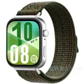 Bracelet nylon tressé pour Huawei Watch Fit 3 et 4 – Couleur du bracelet A green orange