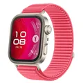 Bracelet nylon tressé pour Huawei Watch Fit 3 et 4 – Couleur du bracelet B water red