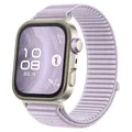 Bracelet nylon tressé pour Huawei Watch Fit 3 et 4 – Couleur du bracelet B Windy Purple