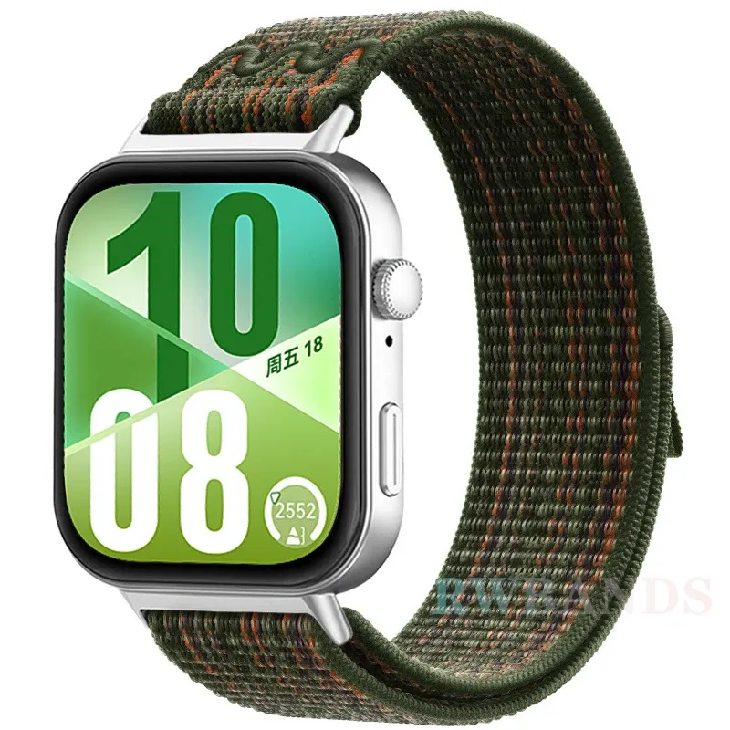 Bracelet nylon tressé pour Huawei Watch Fit 3 et 4