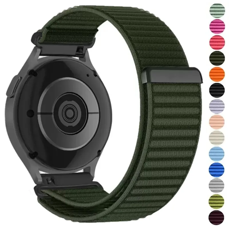 Bracelet nylon tressé pour montre 18 à 22 mm