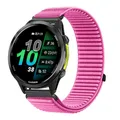 Bracelet nylon tressé pour montre 18 à 22 mm – Couleur Barbie powder