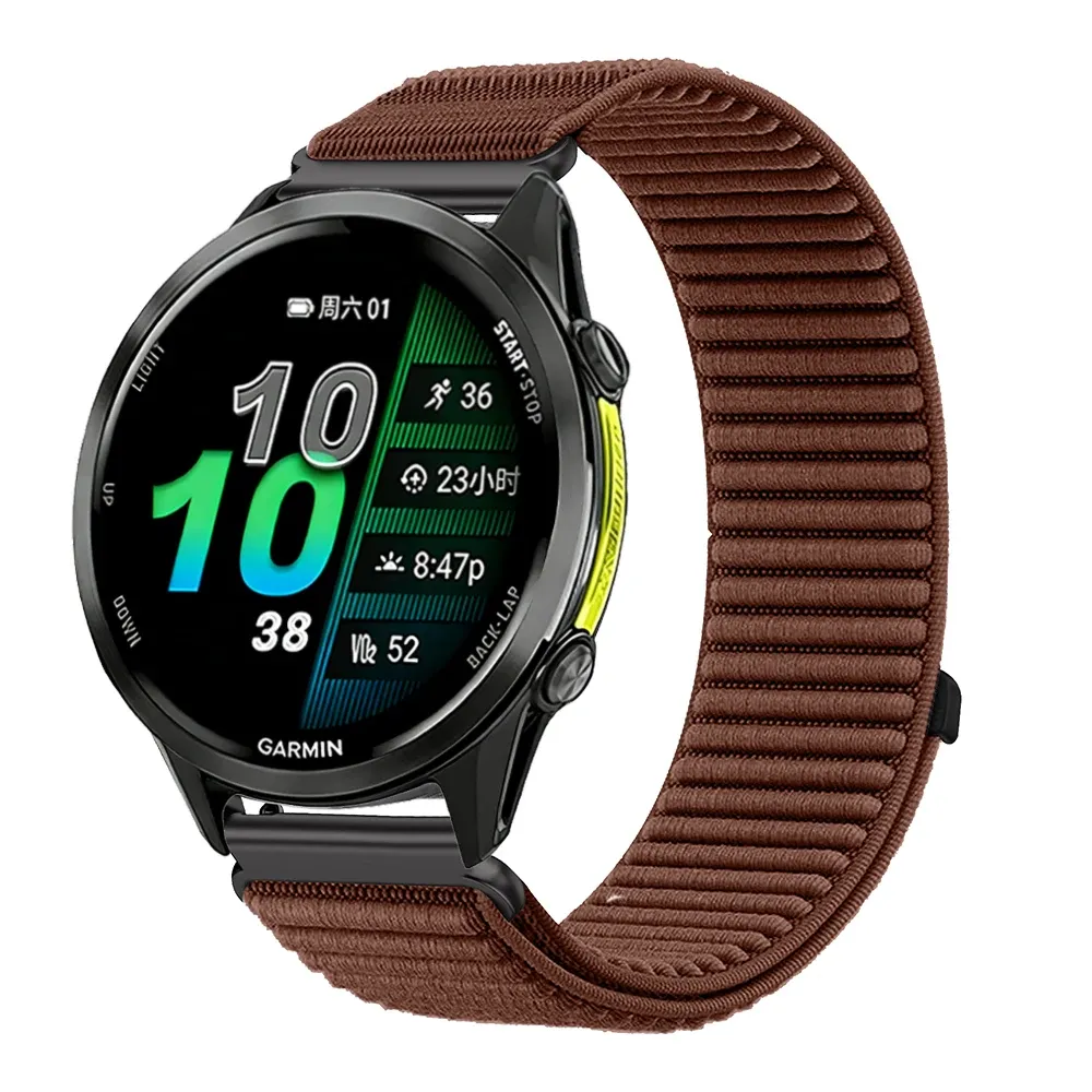 Bracelet nylon tressé pour montre 18 à 22 mm