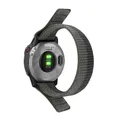 Bracelet nylon tressé pour montre connectée 22 à 26 mm – Couleur du bracelet Grey