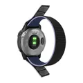 Bracelet nylon tressé pour montre connectée 22 à 26 mm – Couleur du bracelet Midnight Blue