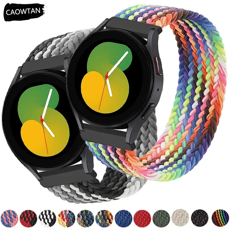 Bracelet nylon tressé pour Samsung Galaxy Watch 4 à 7