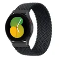 Bracelet nylon tressé pour Samsung Galaxy Watch 4 à 7 – Couleur du bracelet Black