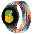 Bracelet nylon tressé pour Samsung Galaxy Watch 4 à 7 – Couleur du bracelet NewRainbow